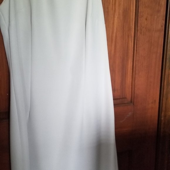 Fattaneh Bahari  Oyster Color Sheath Dress with Matching Short Sleeve Jacket - Picture 2 of 4